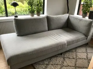 Grå stof sofa