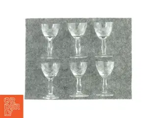 Snapseglas 6 styk (str. 8 x 4,5)