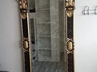 Stort antikt barok slot spejl 