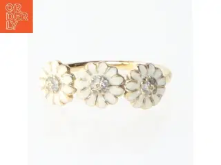 Guldring med blomsterdesign fra Christina (str. 57 mm)
