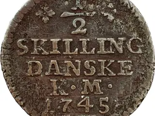 1/2 Skilling 1745