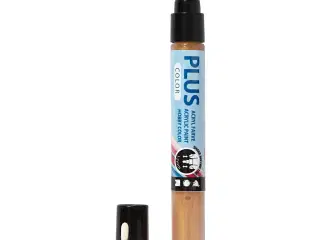 Plus Color Tusch, L: 14,5 cm, streg 1-2 mm, guld, 5,5 ml, 1 stk.