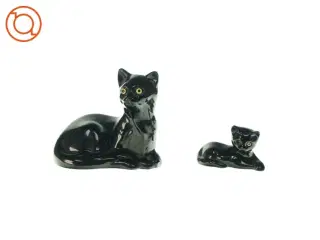 Dekorative kattefigurer 2 stk. (str. L:12 og 19cm)