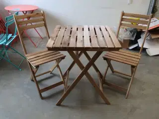 2 stk. Cafesæt med bord & 2 stole