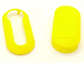 Cover for Fiat nøgle i gul til fiat 500 og andre med samme type nøgle