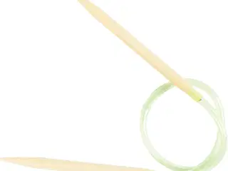 Bambus Rundpind 40 cm, str. 6,5 mm - Glat Strik