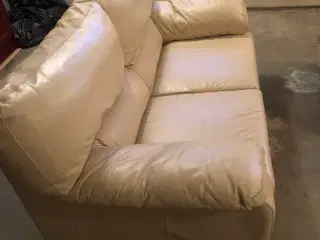 2’+3’ hvid lædersofaer
