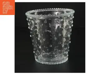 Boblet glasvase (str. H. 12 cm ø. 12 cm)