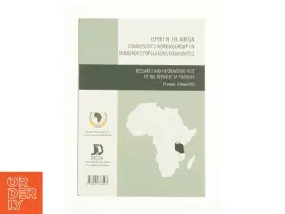 Research and information visit to the Republic of Tanzania, 21 January - 6 February 2013 (Bog)