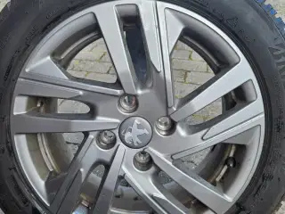 4 vinterdæk på alufælge til Peugeot 208