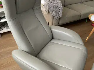 Ray lænestol med skammel