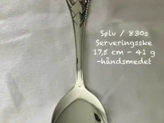 Sølv serveringsske - 830s