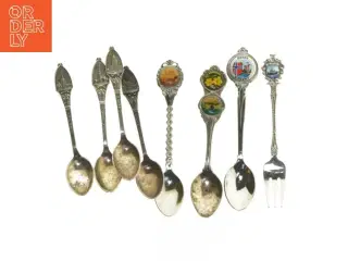 Samling af souvenir teskeer (str. 12 cm)
