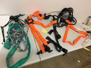 Sikkerhedsudstyr til arbejde på tag mm.