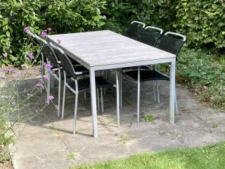 Mandalay havebord og 6 stole