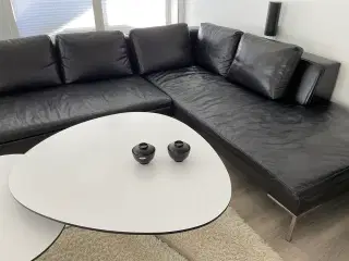 Sort designer loungesofa