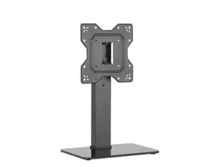 Universal Swivel Tabletop TV Stand with Glass Base