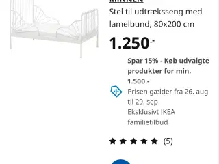 Udtræksseng seng børneværelse