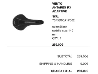 Fizik Vento Antares R3 Adaptive sadel - NY