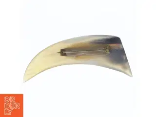 Hornformet broche (str. 6 cm)