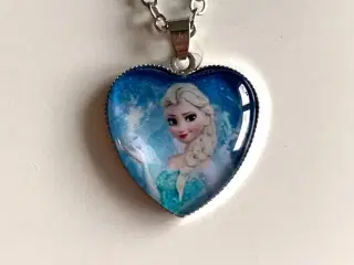 Frost halskæde med Elsa fra Frost hjertehalskæde
