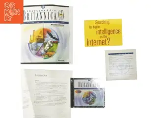 Encyclopedia Britannica cd-rom og brochurer