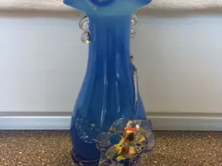 Blå Tivoli vase uden skår
