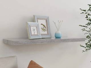 Svævehylde 80x23,5x3,8 cm MDF betongrå