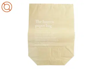 Brunt papirindkøbspose/vasketøjspose (str. 50 x 70 cm)