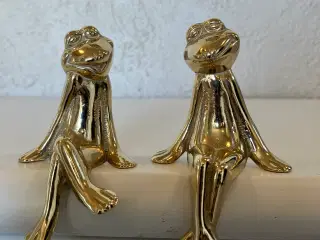 Vintage messingfrøer