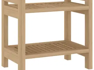 Badeværelsesbord 45x30x45 cm massivt teaktræ