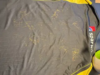 Flot AAB trøje med spiller autografer fra 2014