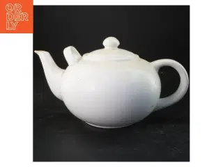 Hvid porcelæn tekande (str. 32x17x21 cm)