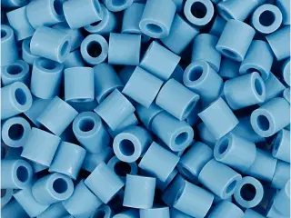 NABBI BioBeads Rørperler, str. 5x5 mm, hulstr. 2.5 mm, medium, blå, 1000stk./ 1 pk.