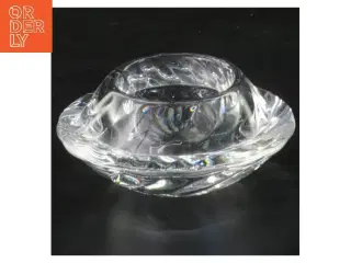 Glas lysestage (str. 11 cm)fra holmegaard