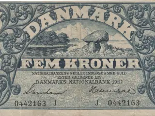 Danmark 5 Kroner 1942