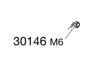 Thule låsemøtrik m6 sort