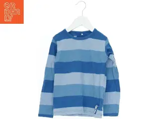 Blå stribet langærmet t-shirt til børn fra Danefæ (str. 104)