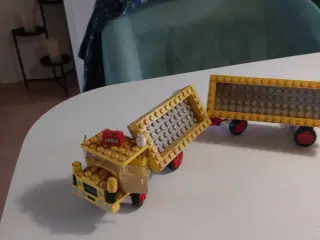 Retro hjemmelavet lego lastbil årgang ca 1975
