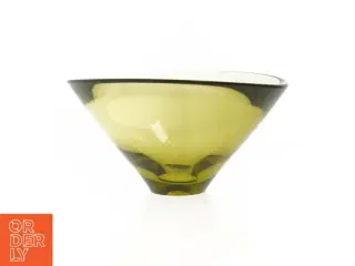 Grøn glasskål (str. Ø 21 cm)