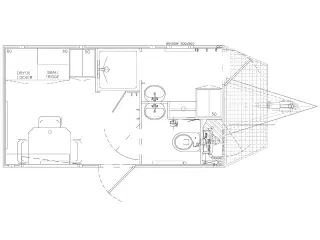 Type 420: Miljø- -Mandskabsvogn for 2 pers.