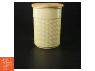 Porcelæn krukker med låg (str. 12 cm 15 cm)