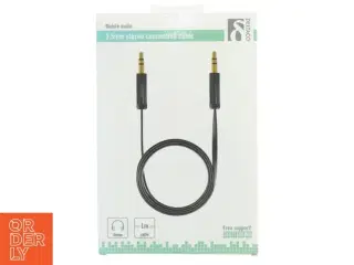 3,5mm stereo tilslutningskabel fra Deltaco (str. 1 m)