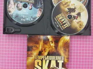 Tempelriddernes Skat 1+2+3, dvd-boks
