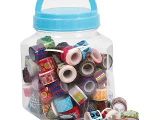 Farverigt Tape Sortiment - 12 mm x 2 m, 90 ruller