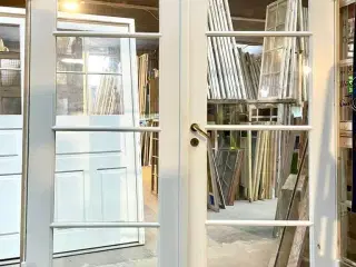 Original, indvendig dobbelt glasdør m. karm