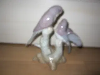 Rigtig flot spansk figur med Undulater og stempel