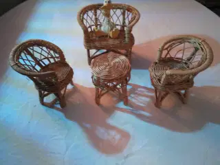 Møbelsæt miniature flet