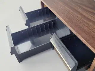 ⭐️· 🎶 Vintage Kassetteboks / Opbevaring Træ-look