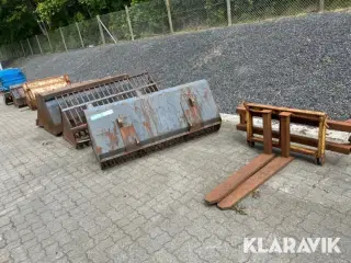 Skovle og redskaber 9 styk